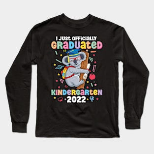 Happy Last Day of School Kid Teacher cute koala Graduation 2022 Long Sleeve T-Shirt